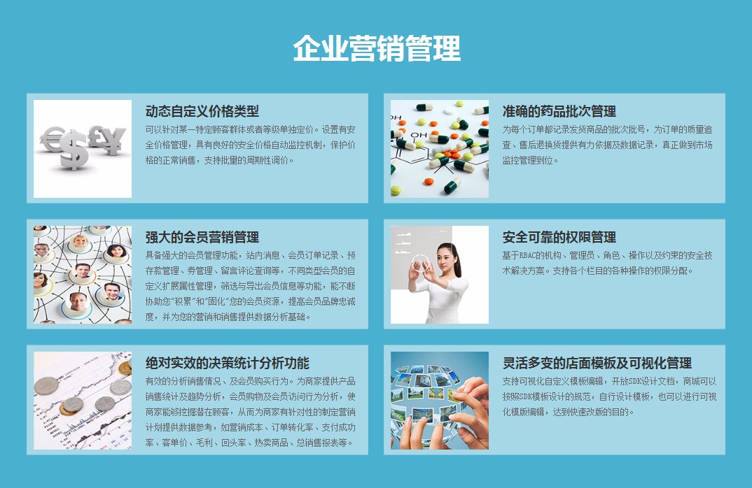 永玲麟醫藥B2C電子商務系統-企業營銷管理